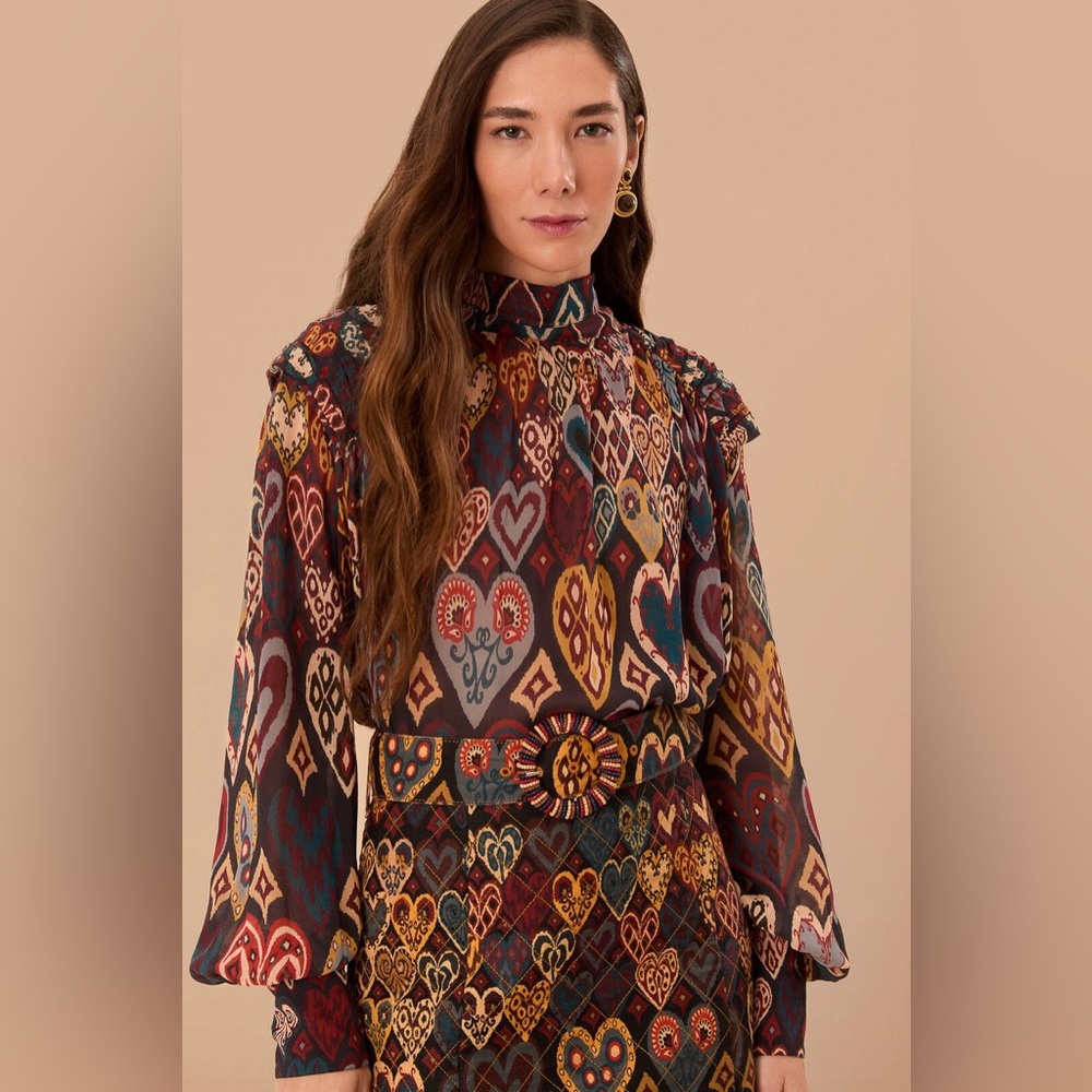 FARM Rio Multicolor Patterned Blouse - Picture 2 of 5
